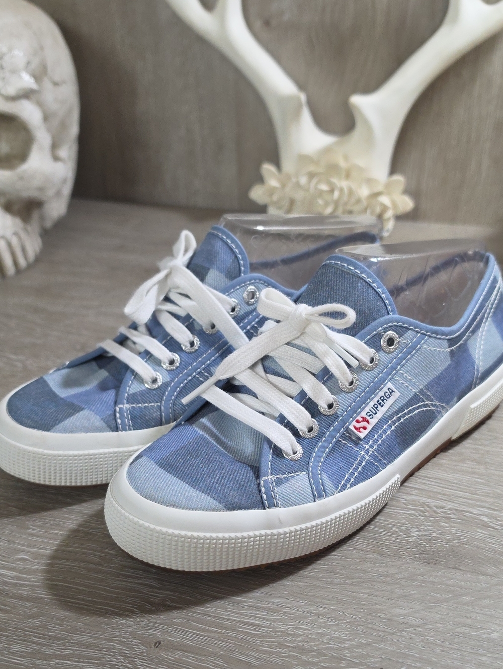 Superga 2750 Denim Canvas Sneakers Universal 7M Or 8.5W